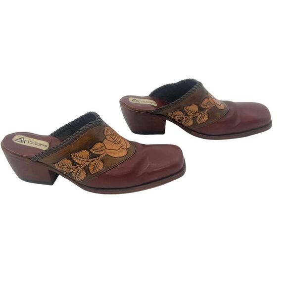 Adam Garcia master crafted wooden / leather clogs - Picture 2 of 16